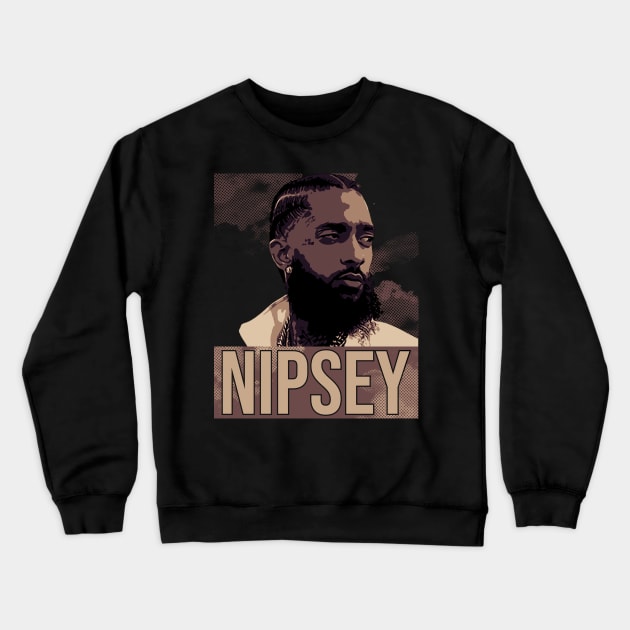 Nipsey Hussle Crewneck Sweatshirt by Degiab